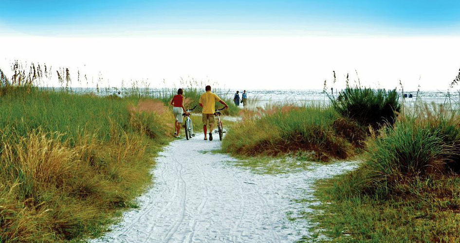 Siesta Key beach pathway